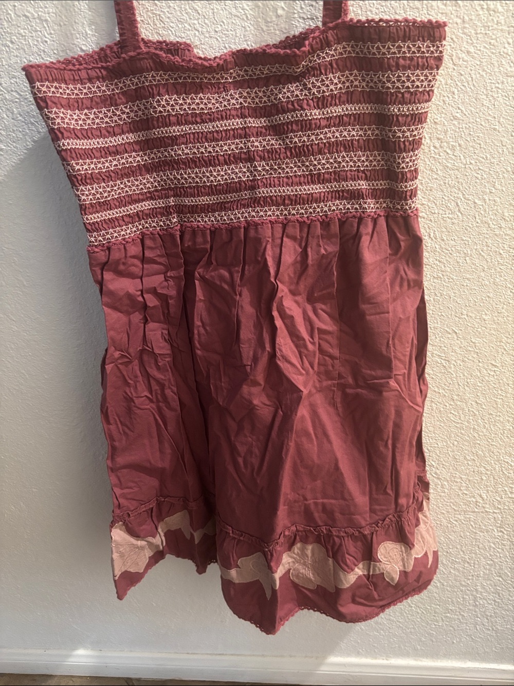 Sleeveless Smocked Summer Dress in Dusty Rose